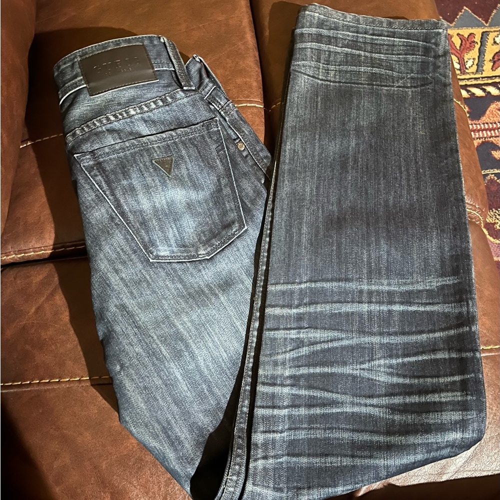Guess Los Angeles Lincoln Fit Blue Jeans